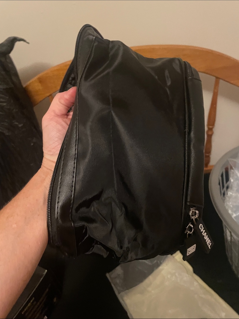 GWP Black Nylon Toiletry Pouch with White CC Logo - Picture 11 of 17